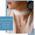 Stainless Steel Hourglass Pendant Manufacturer - Timeless Glass Keepsake Zircon Jewelry Cremation Urn Necklace for Children Memorial for Ashes