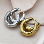 Stainless Steel Hoop Earrings Manufacturer - 2026 European American High-End Simple Stylish Basic Design Manufacturer Wholesale Jewelry