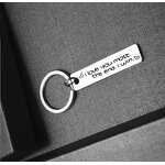 Stainless Steel Keychain Manufacturer - Online Shop Cheap Wholesale Custom Personalized Gift Jewelry Letter Wedding Date Name Engraved