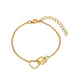 Stainless Steel Cat Paw Print Heart Charm Bracelet Manufacturer - Cheap Wholesale Dog Claw Animal Cute Jewelry 18k Gold Plated for Women Men