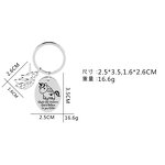 Stainless Steel Unicorn Keychain Manufacturer - Hot Style Silver Custom Cute for Wholesale SJK017