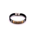 Stainless Steel Cross Silicone Bracelet Manufacturer - Thanksgiving Day Gift Religious Jesus Christ 316L Christian Wristband