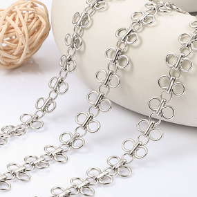 Stainless Steel Four-Leaf Clover Chain Manufacturer - Handmade Unisex New DIY Fashion Bracelet and Necklace Non-Fading Handcrafted Jewelry