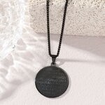 Stainless Steel Islamic Necklace Manufacturer - 2026 Wholesale Quran Religious Totem Round Titanium Jewelry Muslim Allah Pendant for Mosque