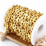 Stainless Steel Pig Nose Chain Necklace Manufacturer - Factory Direct Sale 18K Gold Vacuum Plated Selling by Meter