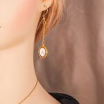 Stainless Steel Initial Letter Pendant Necklace Manufacturer - Women's Cute Style Tiny Gold Plated Puffy Fashion Jewelry with White Enamel