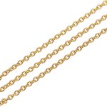 Stainless Steel Curb Chain Manufacturer - 100meters/roll 1.5mm Wide Waterproof Hot Sale Real 18K Gold PVD for DIY Jewelry Making