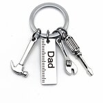 Stainless Steel Keychain Manufacturer - Happy Father's Day Custom Tool Charm Wholesale Men Gifts for Father's Day