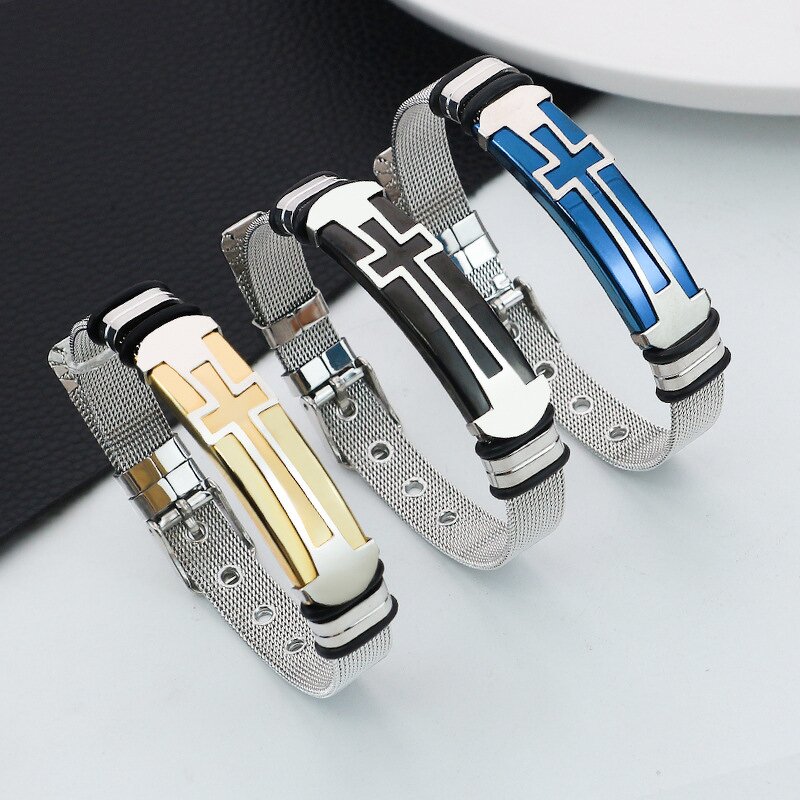 Stainless Steel Bracelet Manufacturer - Hypoallergenic Men's Fashion Couple Jewelry Adjustable for Men