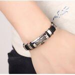 Stainless Steel Cross Bracelet Manufacturer - Ebay Hot Sale Russia Orthodox Wholesale Silicon Bangle Jewelry for Men