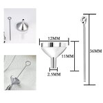 Stainless Steel Cremation Urn Pendant Manufacturer - 10mm Factory Fine Jewelry Accessory for Cremation Necklace Charm Equipment Funnel for Urn