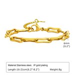 Stainless Steel Jewelry Set Manufacturer - Wholesale 18k Gold Plated Non Tarnish Waterproof Fashion Titanium Steel Necklace Bracelet for Women