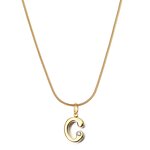 Stainless Steel Snake Chain Necklace Manufacturer - Custom Letters Charm Choker Non Tarnish Bamboo Initial Alphabet Pendant Jewelry for Gifts