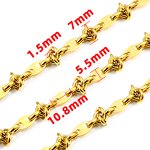 Stainless Steel Coffee Bean Chain Manufacturer - New Knotted Fashion DIY Necklace Bracelet