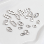 Oval Buckle Manufacturer - Stainless Steel Jewelry Clasp DIY Handmade Accessories Flat End Snap Button Multi-size 18K Gold