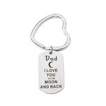 Stainless Steel Family Keychain Manufacturer - Bulk Stocks of Simple 40*24mm Low MOQ Fast Shipping Cheap Discount for Relative for Love Jewelry