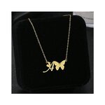 Stainless Steel Butterfly Necklace Manufacturer - Hot Selling 26-Character One Set Fashion Pendants & Charms with Alphabet Jewelry