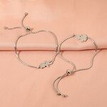 Stainless Steel Bead Charm Bracelet Manufacturer - Cross-border Hot Selling Simple Boys Girls Hollow love Lovers Joker Gold-color Plated