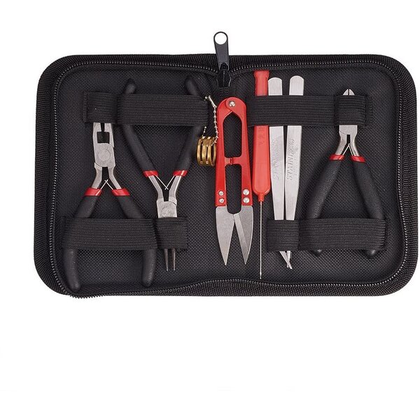Jewelry Making Kit Manufacturer - Hot Sales 8pcs Storage Bag Toolkit Shynek Ornaments Kit Pliers Tools Accessories