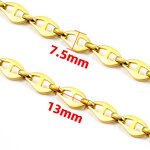 Stainless Steel Pig Nose Chain Necklace Manufacturer - Factory Direct Sale 18K Gold Vacuum Plated Selling by Meter