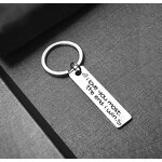 Stainless Steel Keychain Manufacturer - Online Shop Cheap Wholesale Custom Personalized Gift Jewelry Letter Wedding Date Name Engraved