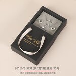 Cardboard Paper Packaging Box Manufacturer - ECO Friendly Custom Logo Printed Hard Rigid Recycle Style Drawer Sliding Gift with Ribbon Handle