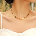 Stainless Steel Jewelry Set Manufacturer - Wholesale 18k Gold Plated Non Tarnish Waterproof Fashion Titanium Steel Necklace Bracelet for Women