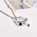 Stainless Steel Heart-Shaped Urn Pendant Manufacturer - Personalized Blank Simple Fashion Link Cremation Jewelry Trendy Commemorative for Lover