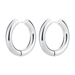 Stainless Steel Ear Cuffs Manufacturer - Wholesale Korean Style Black 316 Thick Fashionable Curved Small Circle Geometric Accessories