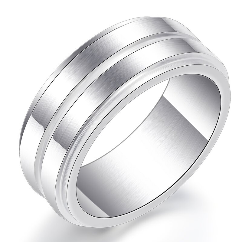 Stainless Steel Ring Manufacturer - Top Quality Wholesale Jewelry Blank Man Popular Men Titanium Rings Blanks