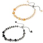 Stainless Steel Crystal Chain Bracelet Manufacturer - Wholesale Classical Boho Style Multilayer Natural Agate Stone Bangle for Lover's Gift