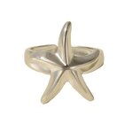 Stainless Steel Exaggerated Ring Manufacturer - Anillo De Acero Inoxidable Irregular Chunky Textured Open Sea Starfish Titanium Steel