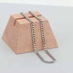 Stainless Steel Cuban Link Chain Manufacturer - 5mm Width Fashion Jewelry 18k Gold Wholesale Diy Making Europe Popular Bracelets Necklace Men