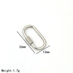 Stainless Steel Link Clasp Manufacturer - Oval Jewelry Making With PVD Gold Electroplating Coating for Permanent Heart Making Accessory