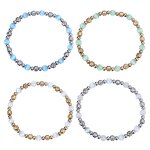 Stainless Steel Beaded Bracelet Manufacturer - Linsa Fashion 18K Gold-Plated Adjustable Elasticity New Non-Fading Made Accessory