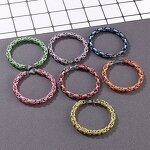 Stainless Steel Chain Necklace Manufacturer - Linsa Luxury 6mm Byzantine & Cuban Link for Men Colorful Designer Titanium Fine Jewelry