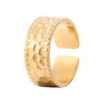 Stainless Steel Adjustable Ring Manufacturer - New Style Customized 18K Gold Plated Open Finger for Women