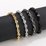 Stainless Steel Jewelry Set Manufacturer - Wholesale Custom Hand Made Trendy High Quality Pig Nose Men Geometric Chain Bracelet Necklace