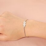 Stainless Steel Adjustable Bracelet Manufacturer - New Trendy Unisex Rubber Beads Gold-color Plating Cartoon Design-Couple Student All-match