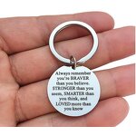 Stainless Steel Keychain Manufacturer - Customized Titanium Surgical 316L Fashion Personalized Promotional Jewelry for DIY Carabiners