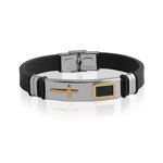 Stainless Steel Cross Bracelet Manufacturer - GJB233 Promotional Christian Religious High Quality Bangle Wristband for Women Men