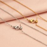 Stainless Steel Chain Necklace Manufacturer - Buddhism Gold-Plated Universal with Beads DIY Simple for Travel Accessories