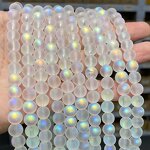 Shiny Glass Bead Manufacturer - AB Colourful Frost Transparent 4-10mm Loose Spacer Bead