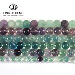 Ice Fluorite Gemstone Beads - Natural Colorful 4-12mm Pick Size Beads for Jewelry Making