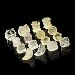 Natural Yellow Crystal Stone Carved Beads - Cat Paw Lion Head Heart Shape Lemon Quartz
