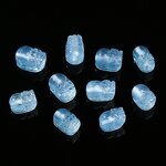 Premium Top Grade Natural Aquamarine Pixiu - 10-15mm 7A Ancient Chinese Amulet