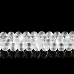 Natural Stone Beads Manufacturer - 5A White Selenite Clear Cat Eye Gypsum Loose Beads