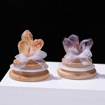 Natural Citrine Amethyst Cluster Bottled Crafts - Raw Stone Crystal Mineral Glass Display