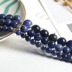 Natural Sodalite Beads - Matte Blue Faceted Gemstone for Bracelet Necklace Jewelry