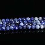 Natural Sodalite Beads - Matte Blue Faceted Gemstone for Bracelet Necklace Jewelry